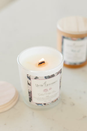 Gilded White Rose Scented Candle