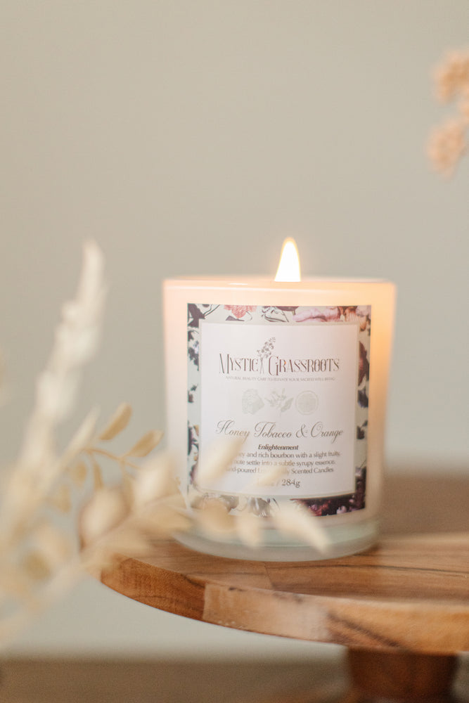 Honey Tobacco & Orange Scented Candle
