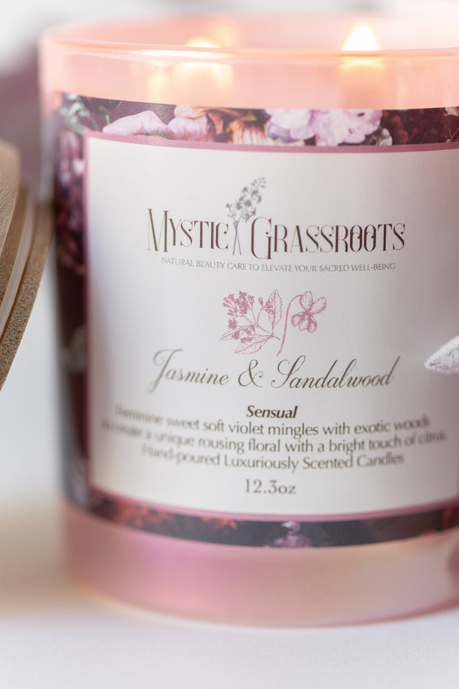 Jasmine & Sandalwood Scented Candle